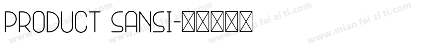 Product Sansi字体转换